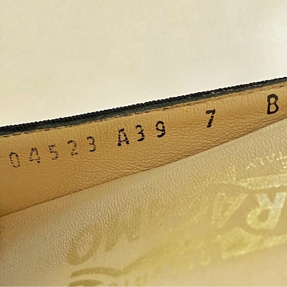 SALVATORE FERRAGAMO black fabric buckle strap detail slip on mules loafer - Picture 10 of 13